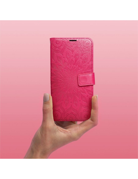 Etui MEZZO Book pour IPHONE 15 mandala vert