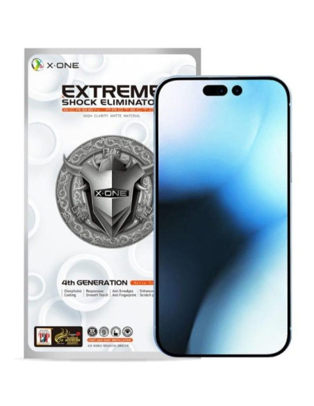 Verre trempé X-ONE Extreme Shock Eliminator 4th gen. - iPhone 15 Pro Max