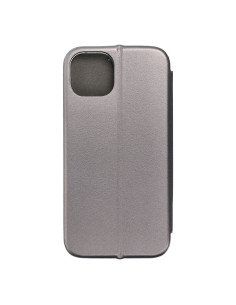 Étui Book Elegance pour IPHONE 15 PLUS acier 2