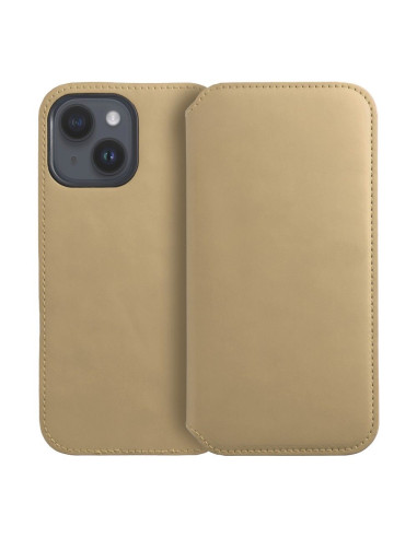 Etui double pour IPHONE 15 doré
