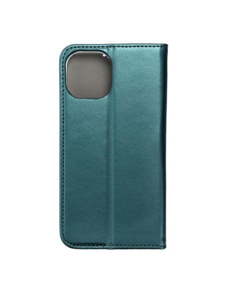 Etui Smart Magneto pour IPHONE 15 vert foncé