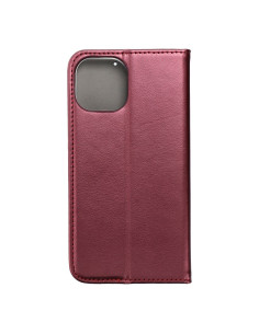 Etui Smart Magneto pour IPHONE 15 bordeaux 2
