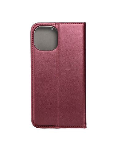 Etui Smart Magneto pour IPHONE 15 bordeaux