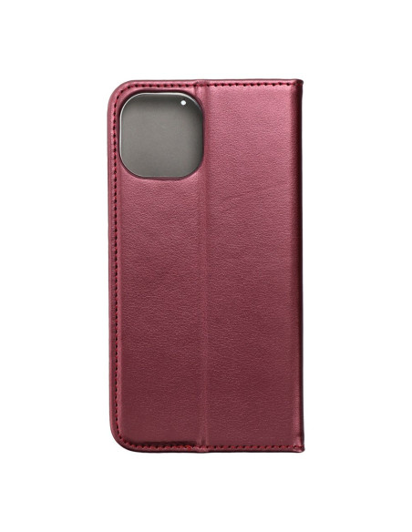 Etui Smart Magneto pour IPHONE 15 bordeaux