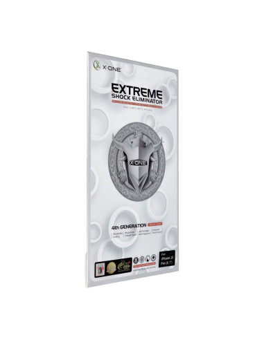 Verre trempé X-ONE Extreme Shock Eliminator 4th gen. (Matte Series) - iPhone 15 Pro