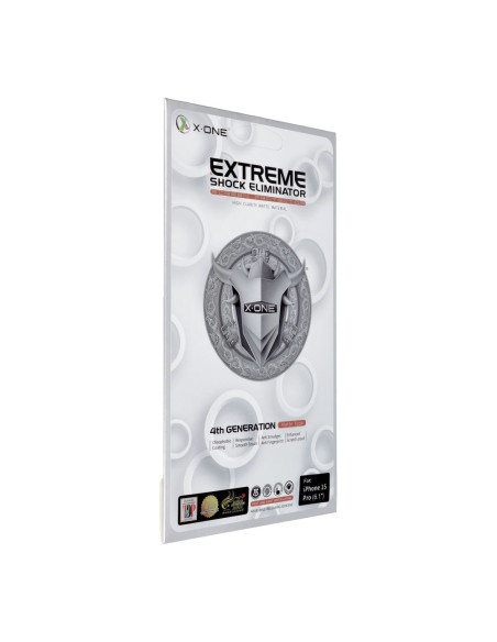 Verre trempé X-ONE Extreme Shock Eliminator 4th gen. (Matte Series) - iPhone 15 Pro