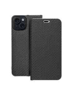 Etui LUNA Carbon pour IPHONE 15 noir