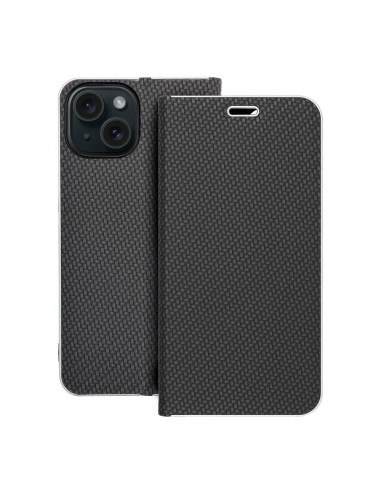 Etui LUNA Carbon pour IPHONE 15 noir