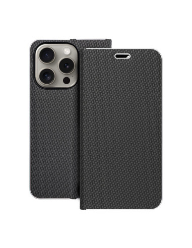 Etui LUNA Carbon pour IPHONE 15 Pro noir