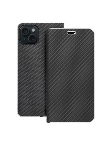 Etui LUNA Carbon pour IPHONE 15 Plus noir