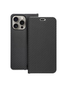 Etui LUNA Carbon pour IPHONE 15 Pro Max noir