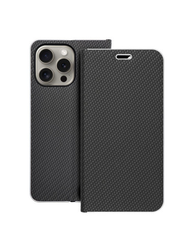 Etui LUNA Carbon pour IPHONE 15 Pro Max noir