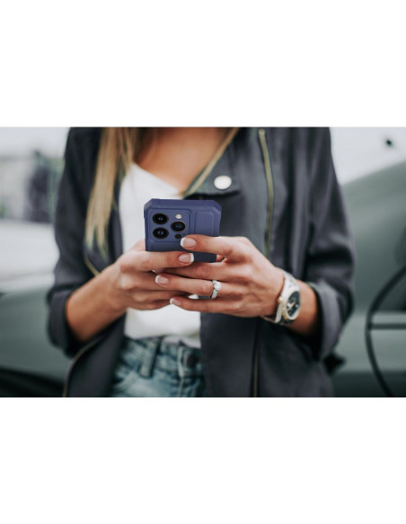 Coque HEAVY DUTY pour IPHONE 15 Plus bleu