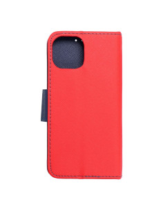Etui Fancy Book pour IPHONE 15 rouge / bleu marine 2