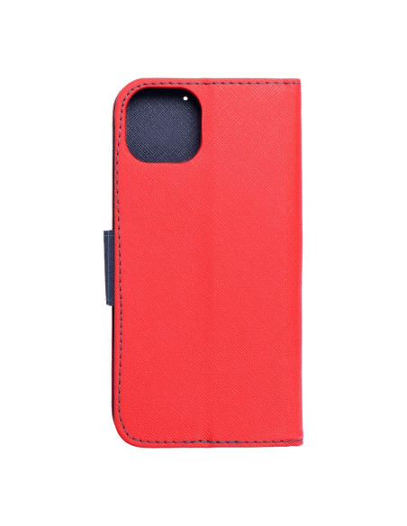 Étui pour IPHONE 15 PLUS rouge / bleu marine