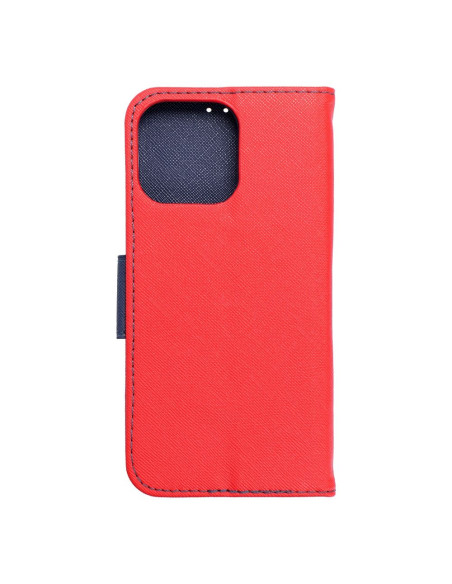 Etui pour IPHONE 15 PRO MAX rouge / bleu marine