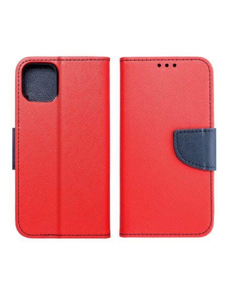 Etui pour IPHONE 15 PRO MAX rouge / bleu marine