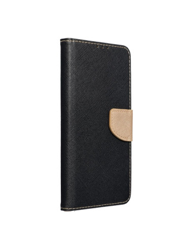 Etui Fancy Book pour IPHONE 15 PRO noir / or