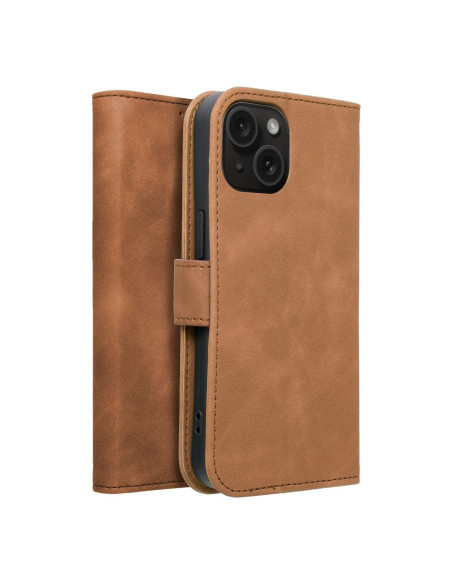 TENDER Étui pour IPHONE 15 marron