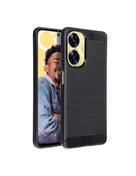 COQUE FORCELL - CARBON pour REALME C55 NOIR