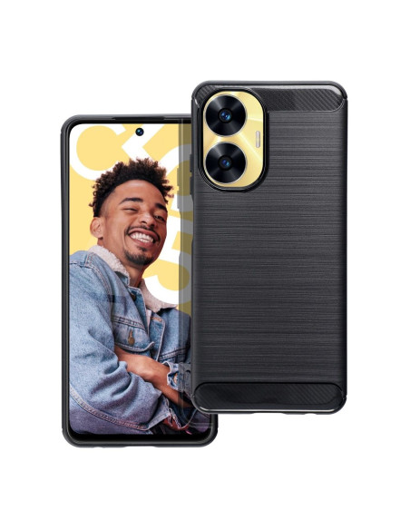 COQUE FORCELL - CARBON pour REALME C55 NOIR