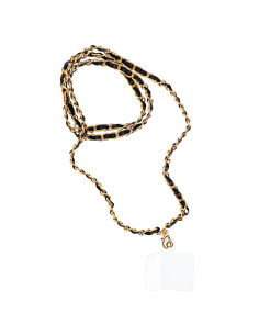 Bracelet pour téléphone / longueur du cordon 116cm (58cm dans la boucle) / autour du cou - noir