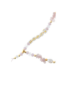 Pendentif téléphone HAPPY / longueur du cordon 44cm (22cm en boucle) / bracelet - rose 2
