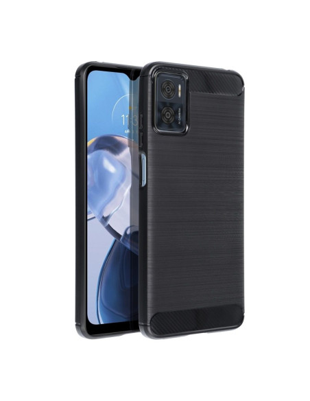 COQUE FORCELL - CARBON pour MOTOROLA E22 / E22i NOIR