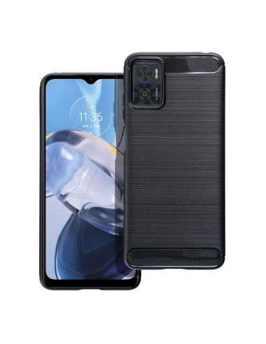 COQUE FORCELL - CARBON pour MOTOROLA E22 / E22i NOIR
