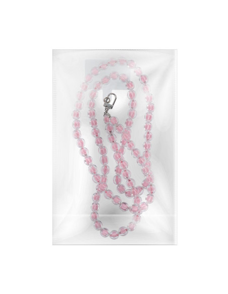 Pendentif COLORFUL pour téléphone / longueur du cordon 120cm (60cm en boucle) / autour du cou - rose