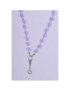 Pendentif COLORFUL pour téléphone / longueur du cordon 120cm (60cm en boucle) / autour du cou - violet 2