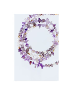 Pendentif STONE pour téléphone / longueur du cordon 82cm (41cm en boucle) / autour du cou - violet 2