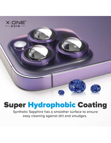 Verre trempé X-ONE pour objectif de caméra Camera Armor Pro - pour iPhone 15/15 Plus
