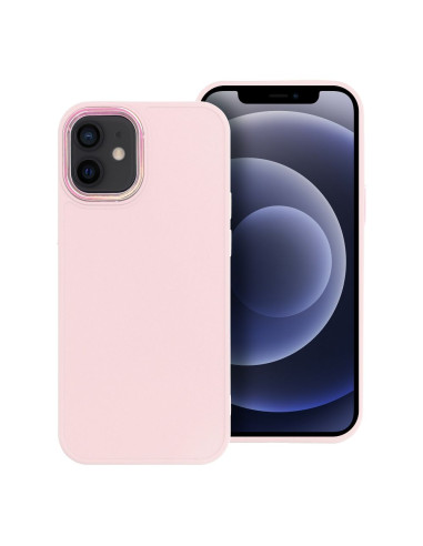 Coque FRAME pour IPHONE 12 Mini rose poudré