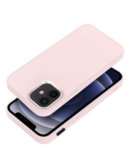 Coque FRAME pour IPHONE 12 Mini rose poudré