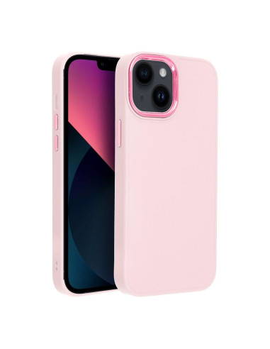 Coque FRAME pour IPHONE 13 Mini rose poudré