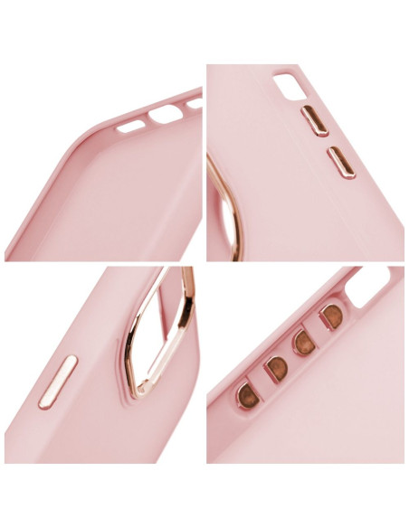 Coque FRAME pour IPHONE 13 Mini rose poudré