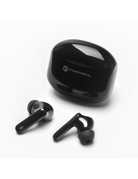 FORCELL F-AUDIO Écouteurs stéréo sans fil / bluetooth TWS CLEAR Sound noir
