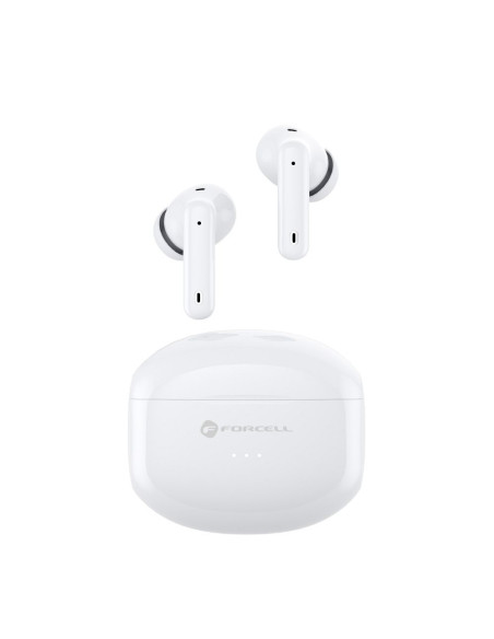 FORCELL F-AUDIO Écouteurs stéréo sans fil / bluetooth TWS CLEAR Sound blanc