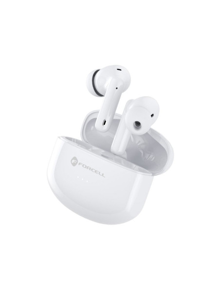 FORCELL F-AUDIO Écouteurs stéréo sans fil / bluetooth TWS CLEAR Sound blanc