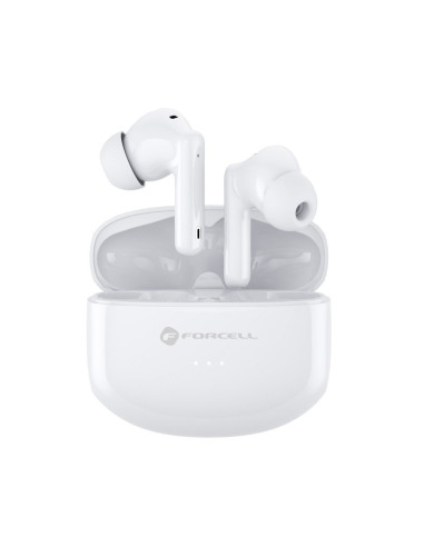 FORCELL F-AUDIO Écouteurs stéréo sans fil / bluetooth TWS CLEAR Sound blanc
