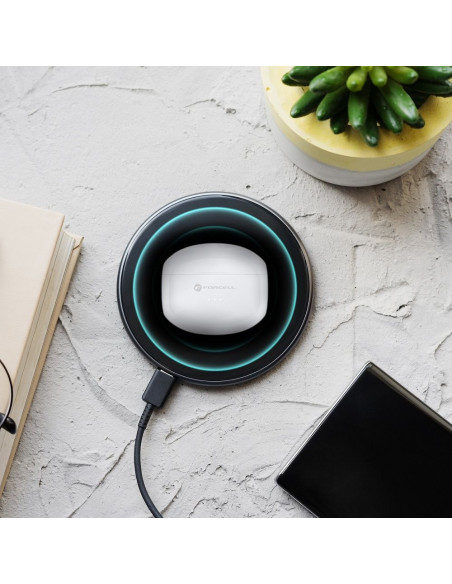 FORCELL F-AUDIO Écouteurs stéréo sans fil / bluetooth TWS CLEAR Sound blanc