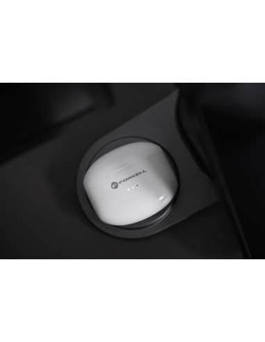 FORCELL F-AUDIO Écouteurs stéréo sans fil / bluetooth TWS CLEAR Sound blanc