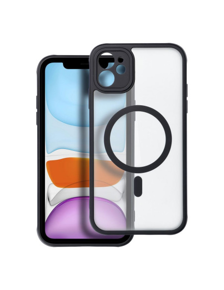Coque MATTE MAG COVER compatible avec MagSafe pour IPHONE 11 noir