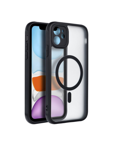 Coque MATTE MAG COVER compatible avec MagSafe pour IPHONE 11 noir