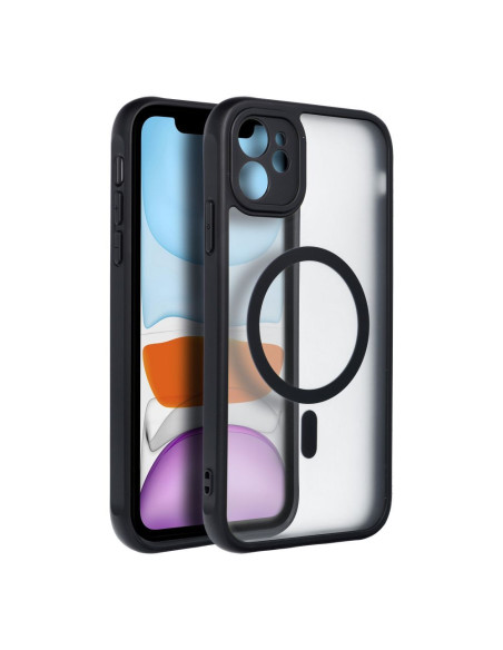 Coque MATTE MAG COVER compatible avec MagSafe pour IPHONE 11 noir