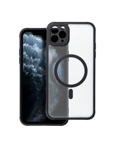 Coque MATTE MAG COVER compatible avec MagSafe pour IPHONE 11 Pro Max noir