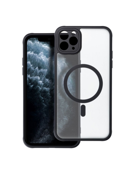 Coque MATTE MAG COVER compatible avec MagSafe pour IPHONE 11 Pro Max noir