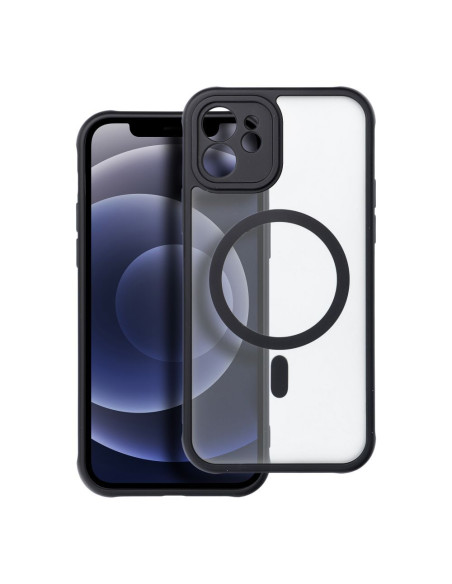 Coque MATTE MAG COVER compatible avec MagSafe pour IPHONE 12 noir