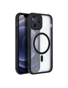 Coque MATTE MAG COVER compatible avec MagSafe pour IPHONE 12 noir 2